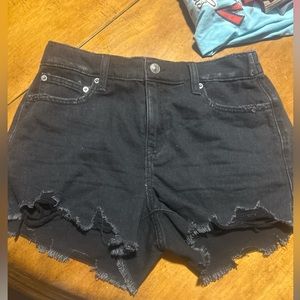 Aerie Daydream Denim Short in black size small